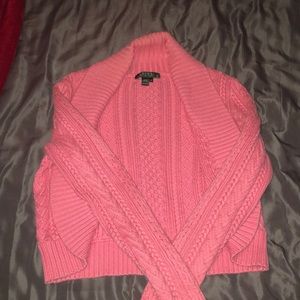 ralph lauren pink knitted sweater